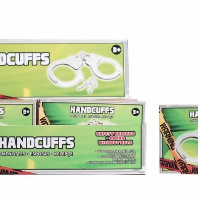 Sure Shot Childrens Metal Handcuffs Police Armed Robbery With Keys 3863 (Parcel Rate)