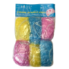 Disposable Plastic Shower Cap Pack of 6 Assorted Colours 0345 (Large Letter Rate)