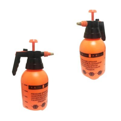Orange Water Spray Pressure Can 1.5 Litre Outdoor Garden Pressure Spray 0824 (Parcel Rate)