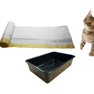 Cat Litter Bin Bag Liners with Drawstring 70 x 43 cm Pack of 15 B0015 / 100438 (Parcel Rate)