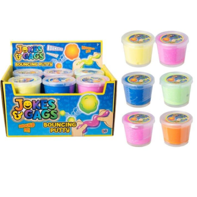 Bouncing Putty Slime H5.7 x D7 x W7 cm Assorted Colours 1376573 (Parcel Rate)