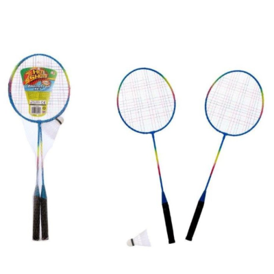 Badminton Rackets Set with 1 Shuttlecock Rainbow Design 1398000 (Parcel Rate)