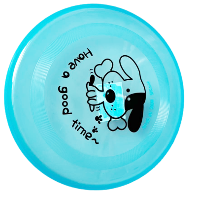 Pet Dog Toy Plastic Frisbee 20 cm Assorted Colours 6650 (Parcel Rate)