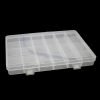 24 Plastic Compartment Box Small Organiser Storage Craft Box 19cm x 13cm 2035 (Parcel Rate) - Image 4