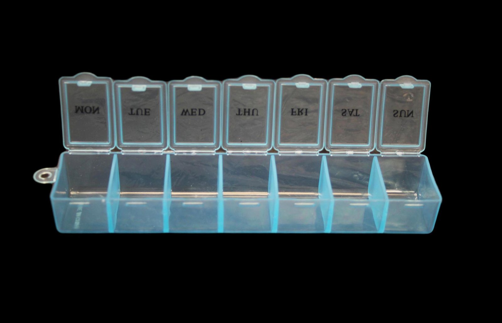 Plastic Pill Tablet Box Organiser 7 Days 15 x 2 cm Assorted Colours 2036 (Large Letter Rate) - Image 5