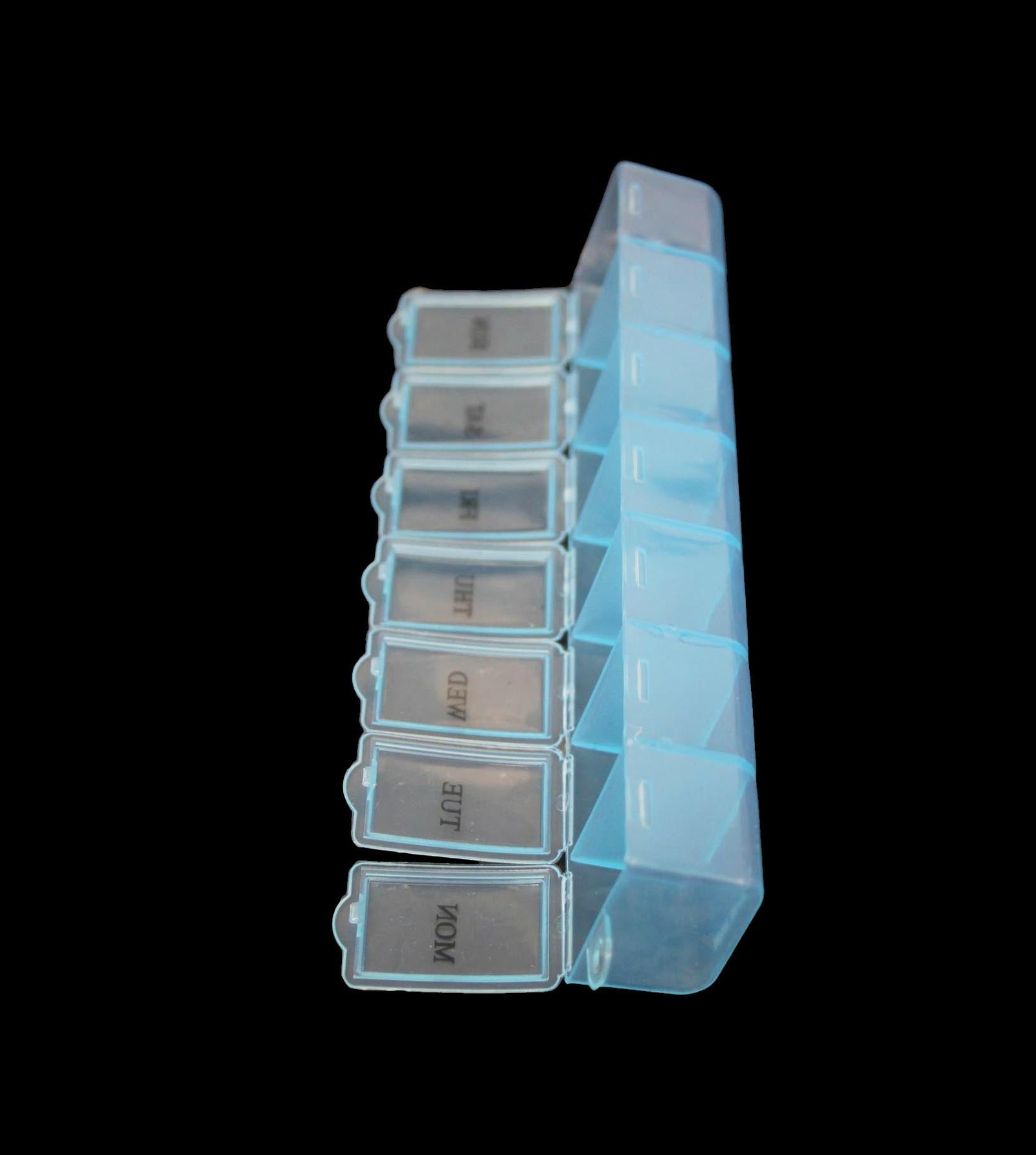 Plastic Pill Tablet Box Organiser 7 Days 15 x 2 cm Assorted Colours 2036 (Large Letter Rate) - Image 4