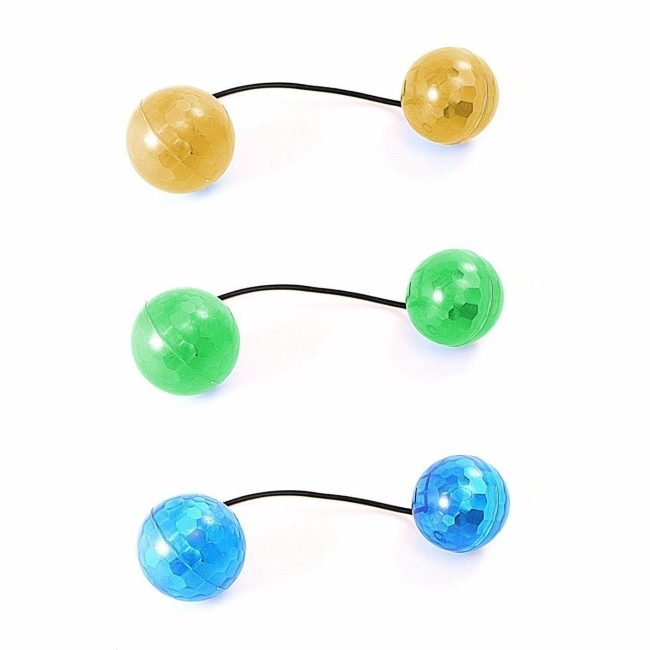 Thumb Chucks Detachable LED Luminous Light Fidget Toy Hand Stress Yoyo Ball 5224 (Parcel Rate) - Image 2