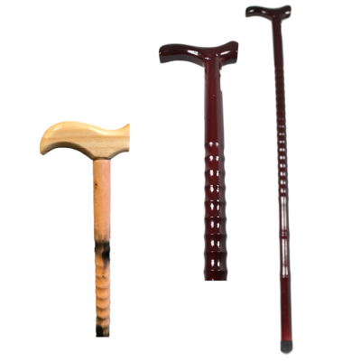Wooden Walking Cane Stick 90 cm Light Wooden Brown 2839 A (Parcel Rate)