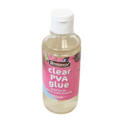Clear PVA Glue Ideal For All Arts And Crafts Home School Sticking Glue 250ml 2937 (Parcel Rate) pack Of 2