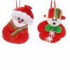 Christmas Tree Felt Decoration 13 cm Assorted Designs 1452 (Large Letter Rate)