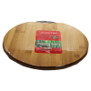 Round Wooden Chopping Board with Handle 34cm 3668 (Parcel Rate) - Image 2