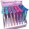 Black Ink Pen Diamond Head Metallic Style Assorted Colours 18cm 6219 (Large Letter Rate) - Image 2