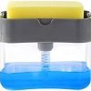 2-In-1 Counter Top Sink Soap Dispenser and Sponge Holder Caddy 15 x 12 x 9.5 cm 6641 (Parcel Rate)