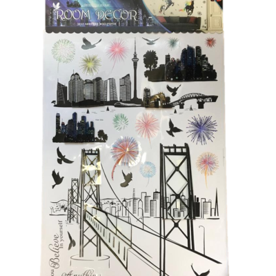 Room Décor Large Wall Stickers 70 x 49 cm Assorted Designs 5360 (Parcel Rate)