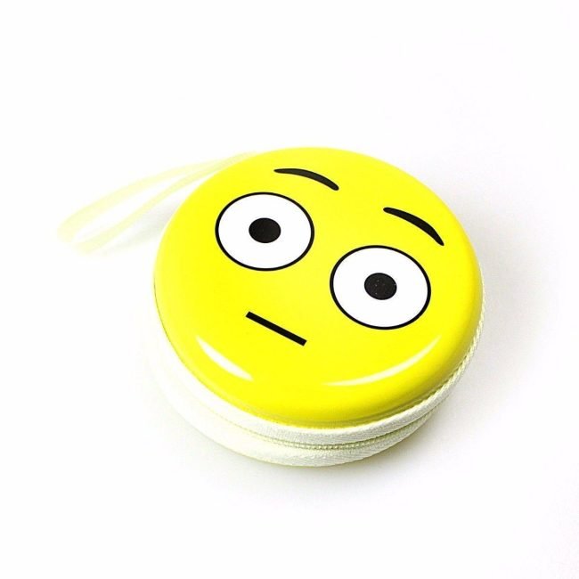 Emoji Face Earphone Coin Pouch 7.5 x 7 cm Assorted Designs 4496 A (Large Letter Rate) - Image 9