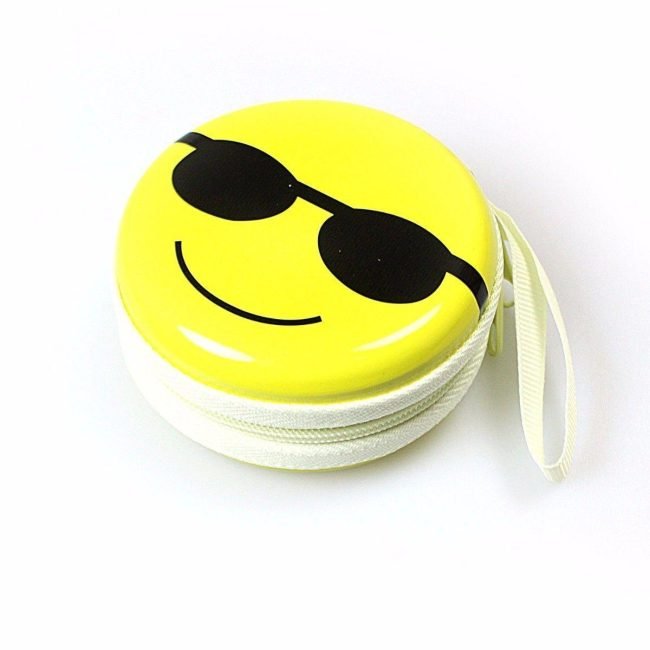 Emoji Face Earphone Coin Pouch 7.5 x 7 cm Assorted Designs 4496 A (Large Letter Rate) - Image 10