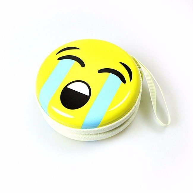 Emoji Face Earphone Coin Pouch 7.5 x 7 cm Assorted Designs 4496 A (Large Letter Rate) - Image 8