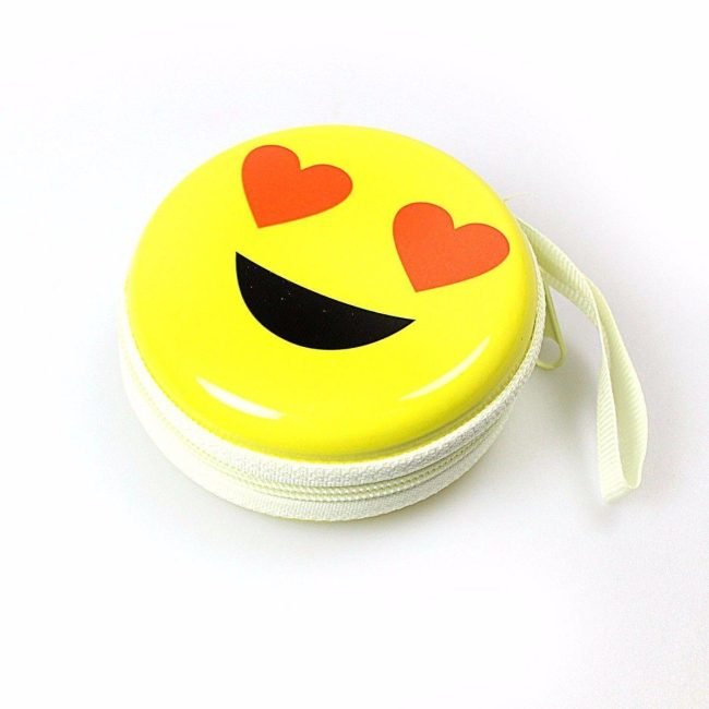 Emoji Face Earphone Coin Pouch 7.5 x 7 cm Assorted Designs 4496 A (Large Letter Rate) - Image 7