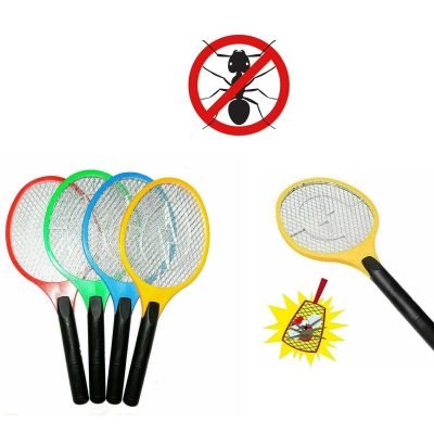 Electric Battery Operated Fly Mosquito Swatter Racket 50 x 21 cm Assorted Colours 5800 (Parcel Rate)