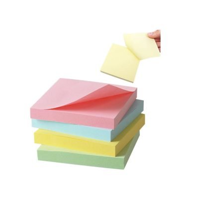 Sticky Notes Memo Block 400 Sheets 76 x 76 mm Assorted Colours 7134 (Parcel Rate)