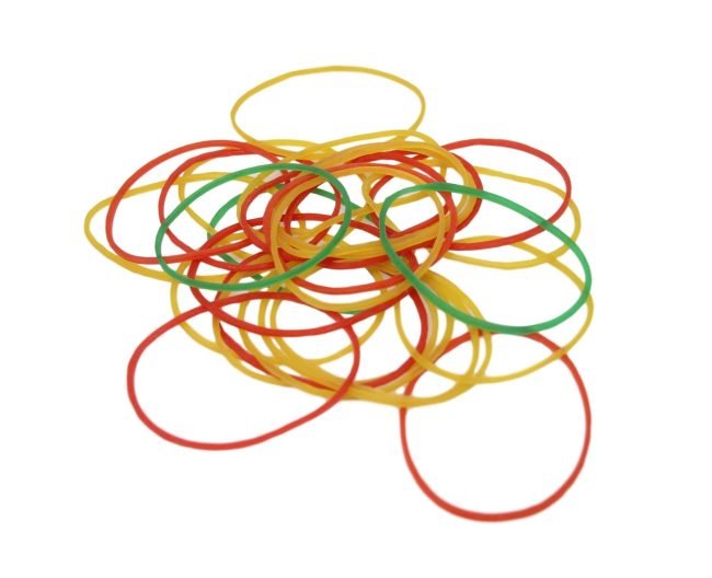 Assorted Colour Light Thin Rubber Bands Home School Arts and Crafts 300 Pack 5939 (Parcel Rate) - Image 2