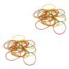 Assorted Colour Light Thin Rubber Bands Home School Arts and Crafts 300 Pack 5939 (Parcel Rate)