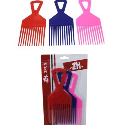 Professional 3 Piece AFRO Styling Hair Comb Long Teeth Untangling Comb 18 x 7cm 5945 (Large Letter Rate)