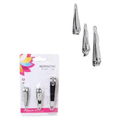 Manicure Nail Clipper Cutter Set of 3 Assorted Nail Cutters 6010 (Large Letter Rate)