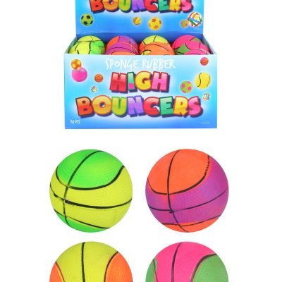 High Bounce Mini Basketball Balls 4 Assorted Colours (6.2cm) T21021 (Parcel Rate)