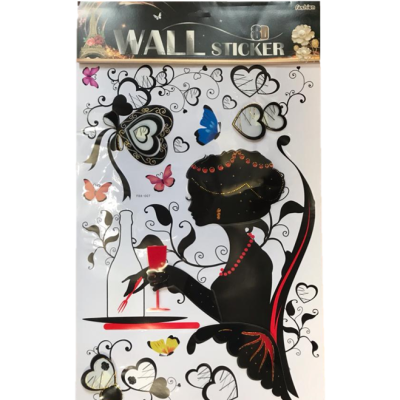 Room Décor Large Wall Stickers 52 x 36 cm Assorted Designs 6610 (Parcel Rate)