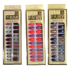 Artificial Fake Nail Extensions Fairy Premium Series 24pc Assorted Designs and Colours 6683 (Parcel Rate)