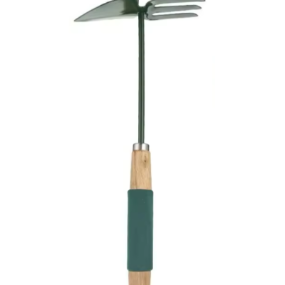 Green Metal Garden Shovel and Rake 30 x 15 cm 6914 (Parcel Rate)