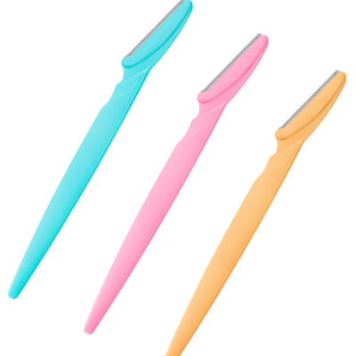 Disposable Eyebrow Razor Trimmer Pack of 3 14.5 cm 7139 (Parcel Rate)