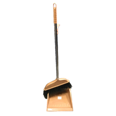 Plastic Long Handle Dustpan and Brush Set 76 / 87 cm Assorted Colours 7237 (Parcel Rate)