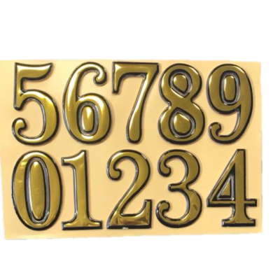 Adhesive Plastic House / Bin Numbers Set 0 - 9 7239 (Parcel Rate)