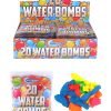 20 Pack Outdoor Kids Assorted Neon Colour Water Bombs Summer Fun R19111 (Parcel Rate)