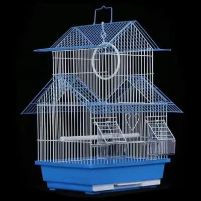 Metal Bird Cage 34 x 50 x 26 cm Assorted Colours 7286 (Big Parcel Rate)