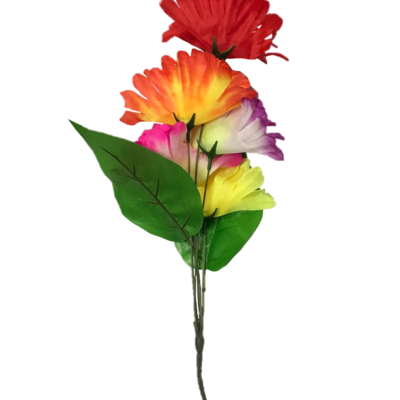 Plastic Artificial Flowers 38 cm Assorted Colours 7320 (Parcel Rate)