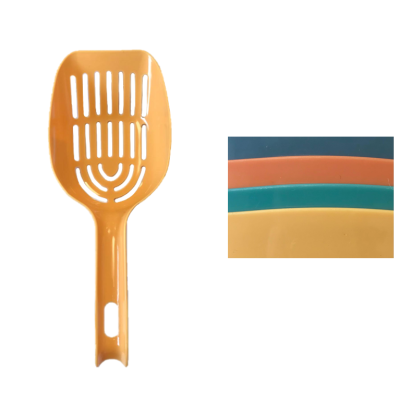 Pet Cat Plastic Poo Litter Box Scoop 23 x 9 cm Assorted Colours 7441 (Parcel Rate)