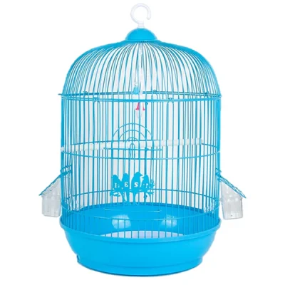 Round Metal Bird Cage 31 x 44 cm Assorted Colours 7287 (Big Parcel Rate)