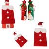 Christmas Santa Wine Bottle Cover 18 x 11.5 cm 5456 (Large Letter Rate)
