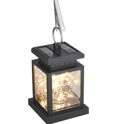 Solar Umbrella Lantern with Peg Clip Garden Decoration Light Fairy Light Stars Design 6701