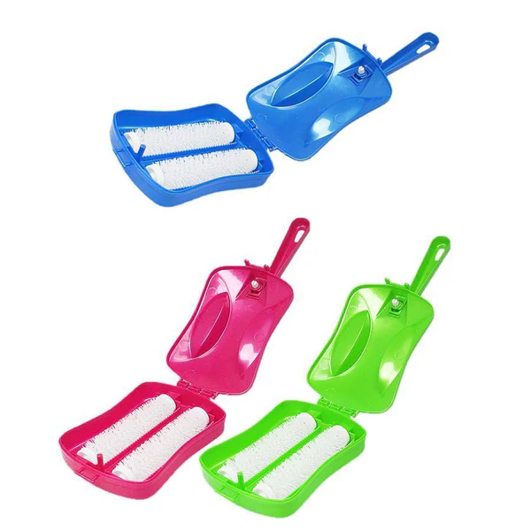 Carpet Crumb Brush Collector Handheld Table Sweeper Assorted Colours 3840 (Parcel Rate) Pack Of 2