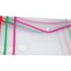 Extra Large Plastic Stud Document Wallet File Folder 36 x 26 cm Assorted Colours 5384 (Parcel Rate) - Image 3