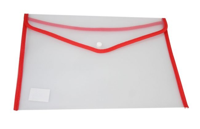 Extra Large Plastic Stud Document Wallet File Folder 36 x 26 cm Assorted Colours 5384 (Parcel Rate) - Image 2