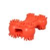 Rubber Spikey Dog Bone Fetching Teething Dog Bone Toy 13 cm Assorted Colours 0062 (Parcel Rate) - Image 4