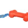 Rubber Spikey Dog Bone Fetching Teething Dog Bone Toy 13 cm Assorted Colours 0062 (Parcel Rate) - Image 2