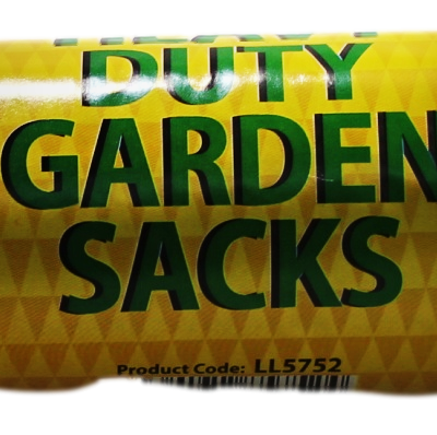 Garden Heavy Duty Garden Sacks Bin Bags Roll of 10 LL5752 (Parcel Rate)