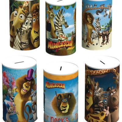 6 Assorted Style Madagascar Money Tin 145mm x 110mm MAD001 (Parcel Rate)