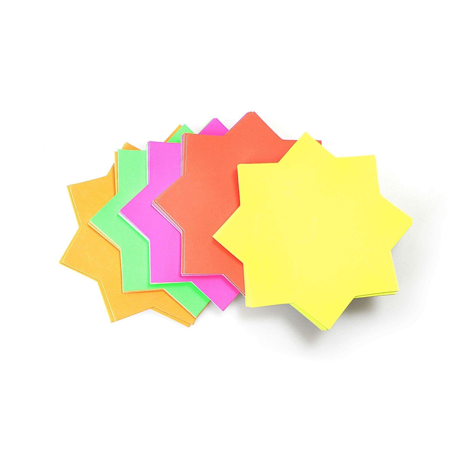 Medium Neon Stars 17.6 x 13.1 x 1.5 cm Pack of 40 P2045 (Large Letter Rate) - Image 2